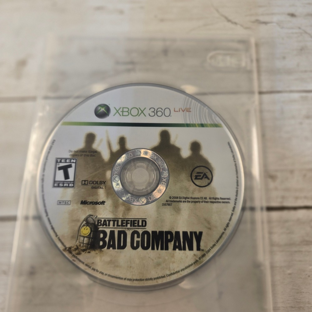 Battlefield Bad Company Xbox 360 Video Game Disc Only EA DICE FPS 2008 NTSC
